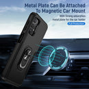 For Samsung Galay A32 4G Pioneer Armor Heavy Duty PC + TPU Shockproof Case with Holder(Black)