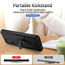 For Samsung Galay A32 4G Pioneer Armor Heavy Duty PC + TPU Shockproof Case with Holder(Black)