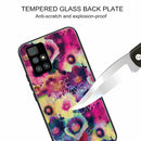 For Xiaomi Redmi 10 Tempered Glass + TPU Border Protective Case(Morning glory)