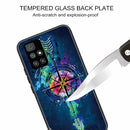 For Xiaomi Redmi 10 Tempered Glass + TPU Border Protective Case(Compass)
