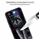 For Xiaomi Redmi 10 Tempered Glass + TPU Border Protective Case(Wolf)