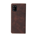 For Samsung Galaxy A31 Simple Suction Closure Horizontal Flip Leather Case with Holder & Card Slot & Wallet(Brown)