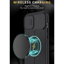 Litchi Texture Sliding Camshield TPU Protective Case For iPhone 13 Pro Max(Black)