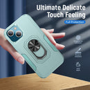 Ring Kickstand Heavy Duty Shockproof Phone Case For iPhone 13(Green)