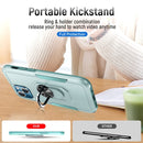 Ring Kickstand Heavy Duty Shockproof Phone Case For iPhone 13(Green)