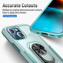 Ring Kickstand Heavy Duty Shockproof Phone Case For iPhone 13(Green)