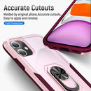 Ring Kickstand Heavy Duty Shockproof Phone Case For iPhone 11(Pink)