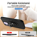 Ring Kickstand Heavy Duty Shockproof Phone Case For iPhone 11(Black)