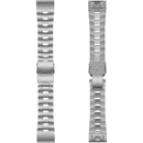 For Garmin Fenix 6X 26mm Titanium Alloy Quick Release Watch Band(Silver)