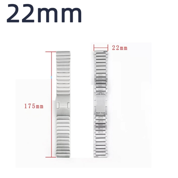 For Huawei Watch GT2 Pro 22mm Self-demolition Stainless Steel Metal Watch Band (Grey)
