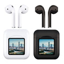 NR-550 LCD Touch Bluetooth Earphone with Charging Box, Support Picture Replacement & Wearing Status Detection & Siri(Black)