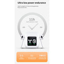 NR-550 LCD Touch Bluetooth Earphone with Charging Box, Support Picture Replacement & Wearing Status Detection & Siri(White)