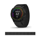For Garmin Fenix 6 22mm Knitted Nylon Loop Watch Band(Black)
