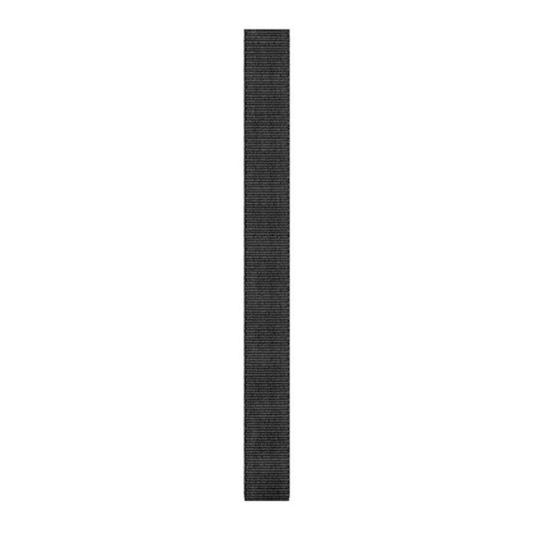 For Garmin Fenix 6 22mm Knitted Nylon Loop Watch Band(Black)