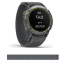 For Garmin Fenix 6 22mm Knitted Nylon Loop Watch Band(Grey)