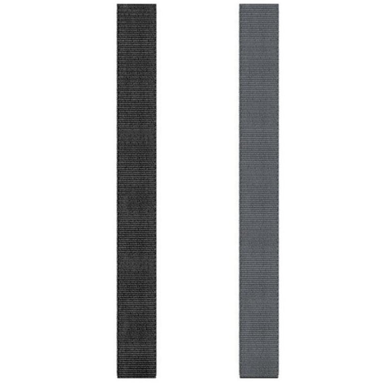 For Garmin Fenix 6 22mm Knitted Nylon Loop Watch Band(Black)