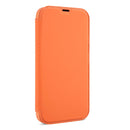 Skin Feel Horizontal Flip PU Leather Case with Holder & Card Slot For iPhone 13 Pro(Orange)