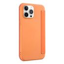 Skin Feel Horizontal Flip PU Leather Case with Holder & Card Slot For iPhone 13 Pro(Orange)