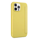 Skin Feel Horizontal Flip PU Leather Case with Holder & Card Slot For iPhone 13 Pro(Yellow)