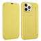 Skin Feel Horizontal Flip PU Leather Case with Holder & Card Slot For iPhone 13 Pro(Yellow)