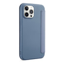 Skin Feel Horizontal Flip PU Leather Case with Holder & Card Slot For iPhone 13 Pro(Lavender Grey)