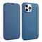 Skin Feel Horizontal Flip PU Leather Case with Holder & Card Slot For iPhone 13 Pro(Smoky Blue)