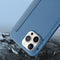 Skin Feel Horizontal Flip PU Leather Case with Holder & Card Slot For iPhone 13 Pro(Smoky Blue)