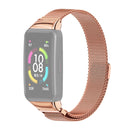 For Huawei Band 6 / Honor Band 6 MIJOBS Milan Stainless Steel Magnetic Watch Band(Rose Gold)