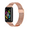 For Huawei Band 6 / Honor Band 6 MIJOBS Milan Stainless Steel Watch Band(Rose Gold)
