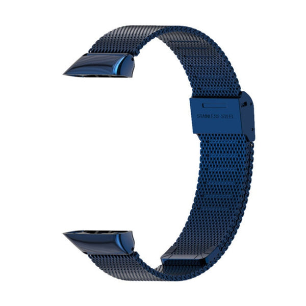 For Huawei Band 6 / Honor Band 6 MIJOBS Milan Stainless Steel Watch Band(Blue)