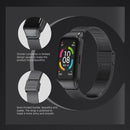 For Huawei Band 6 / Honor Band 6 MIJOBS Milan Stainless Steel Watch Band(Rose Gold)