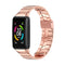For Huawei Band 6 / Honor Band 6 MIJOBS Bamboo Joint Stainless Steel Metal Buckle Watch Band(Rose Gold)