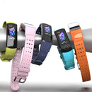 For Honor Band 4 / 5 MIJOBS Breathable Silicone Watch Band with Hole(Blue Grey)