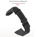For Honor Band 4 / 5 MIJOBS Breathable Silicone Watch Band with Hole(Blue Grey)