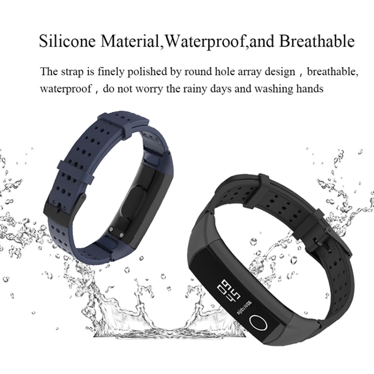 For Honor Band 4 / 5 MIJOBS Breathable Silicone Watch Band with Hole(Pink)