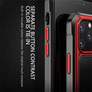 For iPhone 11 iPAKY Shockproof PC + Silicone Air Bag Protective Case(Black)