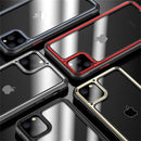 For iPhone 11 iPAKY Shockproof PC + Silicone Air Bag Protective Case(Black)