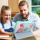 For iPad 10.2 2021 / 2020 / 2019 Painted Pattern Shockproof Horizontal Flip TPU + PU Leather Case with 3-folding Holder & Pen Slot(GWL10045 Flower)