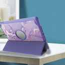 For iPad 10.2 2021 / 2020 / 2019 Painted Pattern Shockproof Horizontal Flip TPU + PU Leather Case with 3-folding Holder & Pen Slot(GWL10055 Marble)