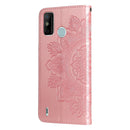 For Tecno Spark 6 Go 7-petal Flowers Embossing Pattern Horizontal Flip PU Leather Case with Holder & Card Slots & Wallet & Photo Frame(Rose Gold)