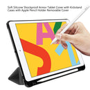 For iPad 10.2 2021 / 2020 / 2019 Shockproof Horizontal Flip TPU + PU Leather Case with 3-folding Holder & Pen Slot(Grey)