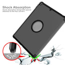 For iPad 10.2 2021 / 2020 / 2019 Shockproof Horizontal Flip TPU + PU Leather Case with 3-folding Holder & Pen Slot(Grey)
