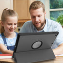 For iPad 10.2 2021 / 2020 / 2019 Shockproof Horizontal Flip TPU + PU Leather Case with 3-folding Holder & Pen Slot(Grey)