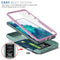 For Samsung Galaxy S20 FE Sliding Camera Cover Design TPU + PC Protective Case with 360 Degree Rotating Holder & Card Slot(Pink+Green)