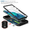 For Samsung Galaxy S20 FE Sliding Camera Cover Design TPU + PC Protective Case with 360 Degree Rotating Holder & Card Slot(Black+Black)
