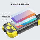 Y19 7.9mm Dual Lens Hand-held Hard-wire Endoscope with 4.3-inch IPS Color LCD Screen, Cable Length:3.5m(Yellow)