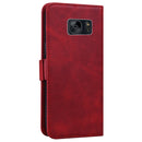 For Samsung Galaxy S7 edge Embossed Cat Butterflies Pattern Horizontal Flip Leather Case with Card Slot & Holder & Wallet(Red)