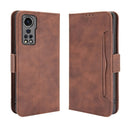 For ZTE Axon 30 5G Skin Feel Calf Pattern Horizontal Flip Leather Case with Holder & Card Slots & Photo Frame(Brown)