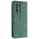 For OPPO Reno6 5G AZNS Dream II Skin Feel PU+TPU Horizontal Flip Leather Case with Holder & Card Slots & Wallet(Green)