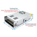 S-400-24 DC24V 16.5A 400W Light Bar Regulated Switching Power Supply LED Transformer, Size: 215 x 115 x 50mm
